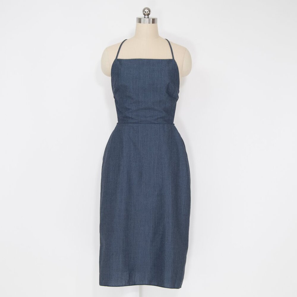 Marc Jacobs Vintage Wool & Mohair Strappy Midi Dress